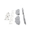 MX679 by WAGNER - Wagner Brake ThermoQuiet MX679 Semi-Metallic Disc Brake Pad Set