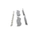 MX702A by WAGNER - Wagner Brake ThermoQuiet MX702A Semi-Metallic Disc Brake Pad Set