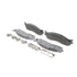 MX965 by WAGNER - Wagner Brake ThermoQuiet MX965 Semi-Metallic Disc Brake Pad Set