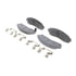 MX913 by WAGNER - Wagner Brake ThermoQuiet MX913 Semi-Metallic Disc Brake Pad Set