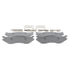 MX966B by WAGNER - Wagner Brake ThermoQuiet MX966B Semi-Metallic Disc Brake Pad Set