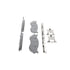 MX966B by WAGNER - Wagner Brake ThermoQuiet MX966B Semi-Metallic Disc Brake Pad Set