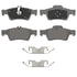 MX986 by WAGNER - Wagner Brake ThermoQuiet MX986 Semi-Metallic Disc Brake Pad Set