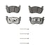 Wagner OEX1109A Disc Brake Pad Set Premium Ceramic Disc Pad