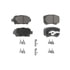 PD1037 by WAGNER - Wagner Brake ThermoQuiet PD1037 Ceramic Disc Brake Pad Set