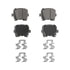 PD1108 by WAGNER - Wagner Brake ThermoQuiet PD1108 Ceramic Disc Brake Pad Set