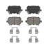 PD1108 by WAGNER - Wagner Brake ThermoQuiet PD1108 Ceramic Disc Brake Pad Set