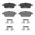 PD1161 by WAGNER - Wagner Brake ThermoQuiet PD1161 Ceramic Disc Brake Pad Set