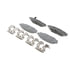 PD1114 by WAGNER - Wagner Brake ThermoQuiet PD1114 Ceramic Disc Brake Pad Set