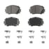 PD1184 by WAGNER - Wagner Brake ThermoQuiet PD1184 Ceramic Disc Brake Pad Set