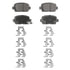 PD1288 by WAGNER - Wagner Brake ThermoQuiet PD1288 Ceramic Disc Brake Pad Set