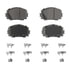 PD1184 by WAGNER - Wagner Brake ThermoQuiet PD1184 Ceramic Disc Brake Pad Set