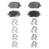 PD1288 by WAGNER - Wagner Brake ThermoQuiet PD1288 Ceramic Disc Brake Pad Set