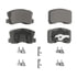 PD868 by WAGNER - Wagner Brake ThermoQuiet PD868 Ceramic Disc Brake Pad Set