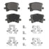 PD996 by WAGNER - Wagner Brake ThermoQuiet PD996 Ceramic Disc Brake Pad Set