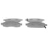 QC1063 by WAGNER - Wagner Brake ThermoQuiet QC1063 Ceramic Disc Brake Pad Set