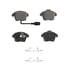 QC1107 by WAGNER - Wagner Brake ThermoQuiet QC1107 Ceramic Disc Brake Pad Set