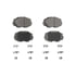 QC1211 by WAGNER - Wagner Brake ThermoQuiet QC1211 Ceramic Disc Brake Pad Set