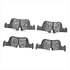 1311-1762-00 by DYNAMIC FRICTION COMPANY - 3000 Semi-Metallic Brake Pads