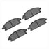 1551-0691-00 by DYNAMIC FRICTION COMPANY - 5000 Advanced Brake Pads - Ceramic