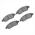1551-1592-00 by DYNAMIC FRICTION COMPANY - 5000 Advanced Brake Pads - Ceramic