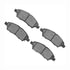 1551-1592-00 by DYNAMIC FRICTION COMPANY - 5000 Advanced Brake Pads - Ceramic