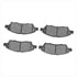 1551-1592-00 by DYNAMIC FRICTION COMPANY - 5000 Advanced Brake Pads - Ceramic