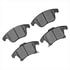 1551-1653-00 by DYNAMIC FRICTION COMPANY - 5000 Advanced Brake Pads - Ceramic