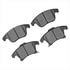 1551-1653-00 by DYNAMIC FRICTION COMPANY - 5000 Advanced Brake Pads - Ceramic