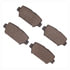 1551-2156-00 by DYNAMIC FRICTION COMPANY - 5000 Advanced Brake Pads - Ceramic