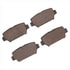 1551-2156-00 by DYNAMIC FRICTION COMPANY - 5000 Advanced Brake Pads - Ceramic