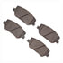 1551-2198-00 by DYNAMIC FRICTION COMPANY - 5000 Advanced Brake Pads - Ceramic