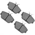 1552-0598-00 by DYNAMIC FRICTION COMPANY - 5000 Advanced Brake Pads - Ceramic