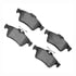 1552-1095-00 by DYNAMIC FRICTION COMPANY - 5000 Advanced Brake Pads - Low Metallic