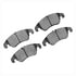 1552-1322-10 by DYNAMIC FRICTION COMPANY - 5000 Advanced Brake Pads - Ceramic