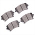 1600-1018-00 by DYNAMIC FRICTION COMPANY - 5000 Euro Ceramic Brake Pads