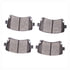 1600-1018-00 by DYNAMIC FRICTION COMPANY - 5000 Euro Ceramic Brake Pads