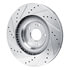 63103061R by DYNAMIC FRICTION COMPANY - Brake Rotor - Drilled and Slotted - Silver