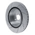 63175039D by DYNAMIC FRICTION COMPANY - Brake Rotor - Drilled and Slotted - Silver