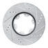 63192052L by DYNAMIC FRICTION COMPANY - Brake Rotor - Drilled and Slotted - Silver