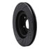 633-03051R by DYNAMIC FRICTION COMPANY - Brake Rotor - Drilled and Slotted - Black