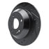 633-21029L by DYNAMIC FRICTION COMPANY - Brake Rotor - Drilled and Slotted - Black