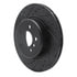 633-31106L by DYNAMIC FRICTION COMPANY - Brake Rotor - Drilled and Slotted - Black