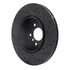 633-31106L by DYNAMIC FRICTION COMPANY - Brake Rotor - Drilled and Slotted - Black