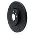 633-32018L by DYNAMIC FRICTION COMPANY - Brake Rotor - Drilled and Slotted - Black