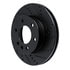 633-40043R by DYNAMIC FRICTION COMPANY - Brake Rotor - Drilled and Slotted - Black