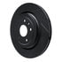 633-47047L by DYNAMIC FRICTION COMPANY - Brake Rotor - Drilled and Slotted - Black