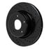 633-52016R by DYNAMIC FRICTION COMPANY - Brake Rotor - Drilled and Slotted - Black