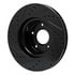 633-52016R by DYNAMIC FRICTION COMPANY - Brake Rotor - Drilled and Slotted - Black