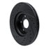 633-54069R by DYNAMIC FRICTION COMPANY - Brake Rotor - Drilled and Slotted - Black